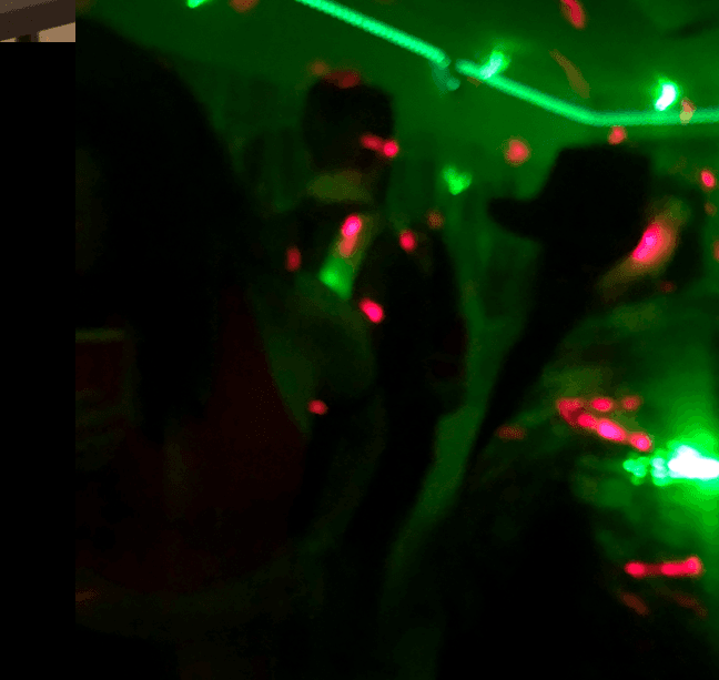 Neon lights at the club